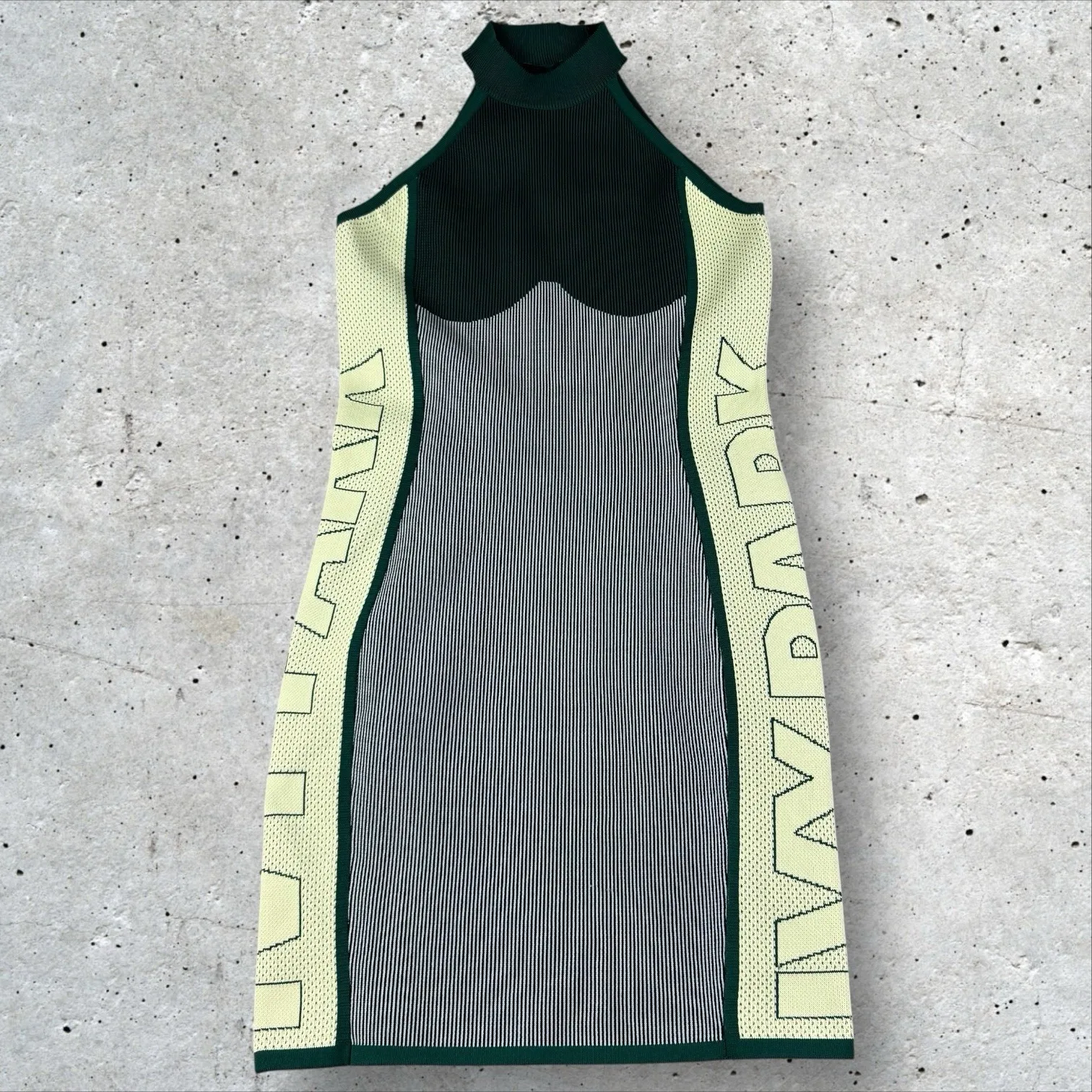 IVY PARK Adidas‎ Knit Logo Bodycon Dress Green Sz S Beyoncé - Image 4