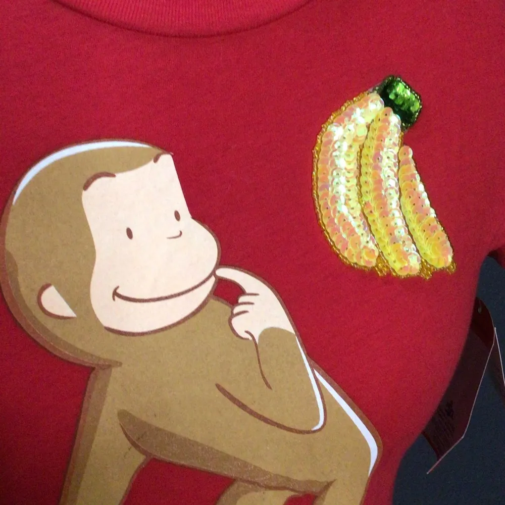 Curious George Sequin Tee - Image 4