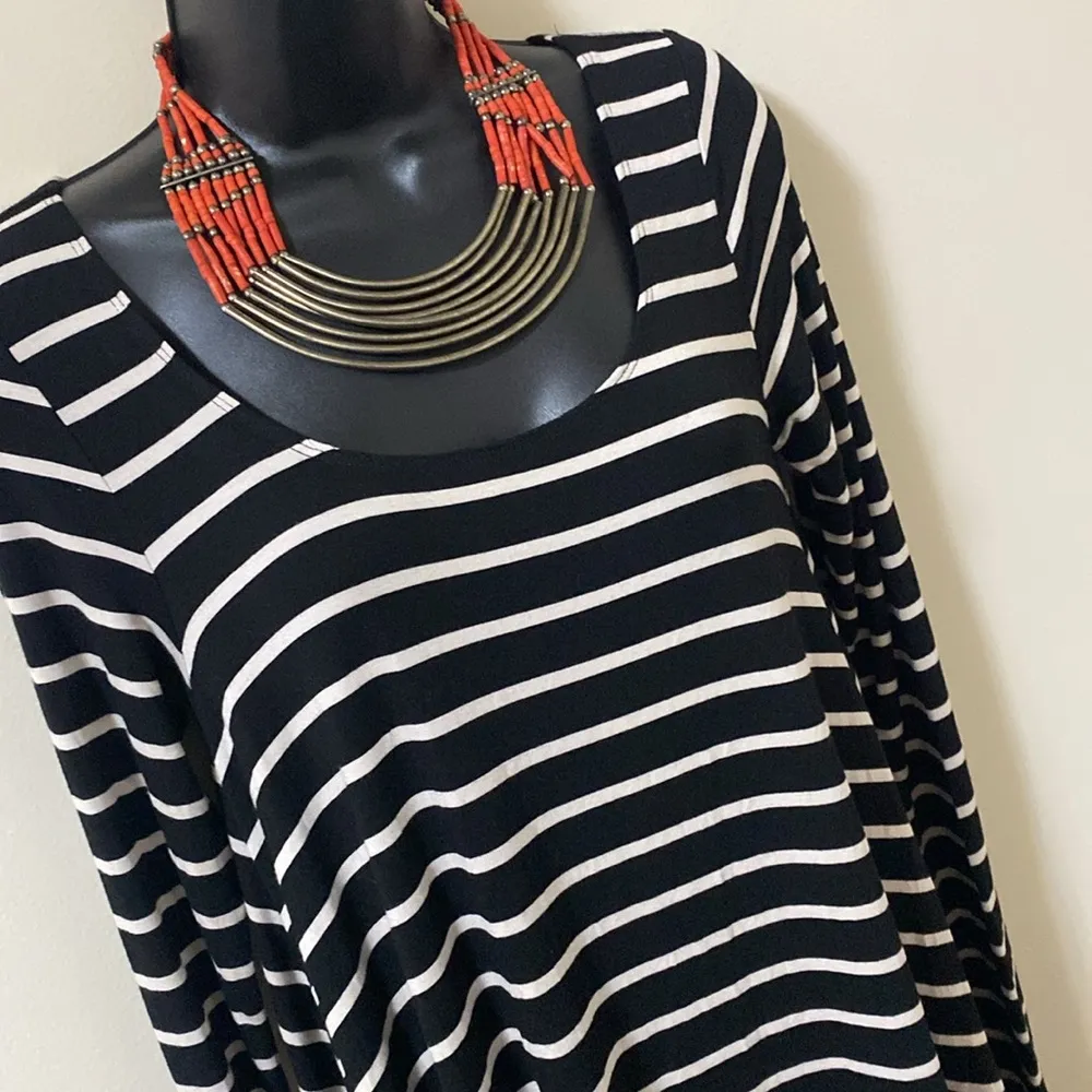 GARAGE LONG SLEEVE SHIRT STRIPED DRESS size small - Image 2