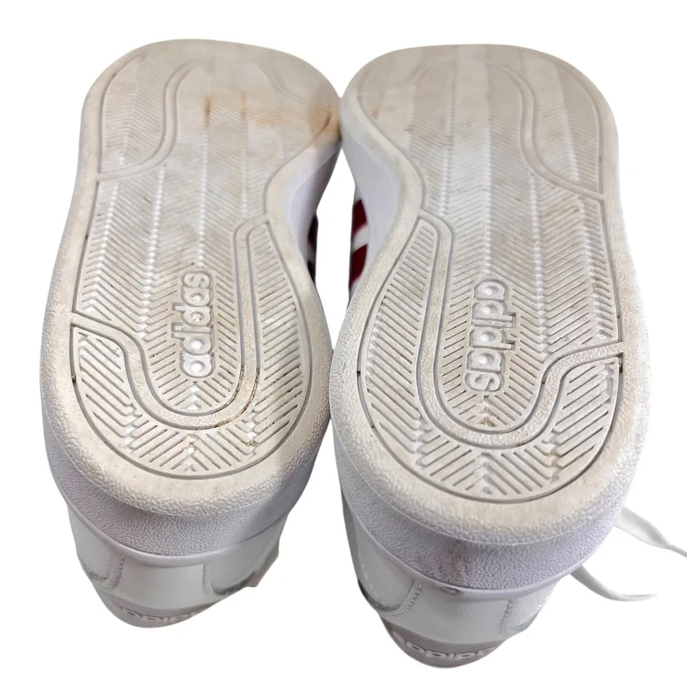 Adidas Unisex Cloudfoam Ortholite Advantage Red Stripe Sneakers - Image 8