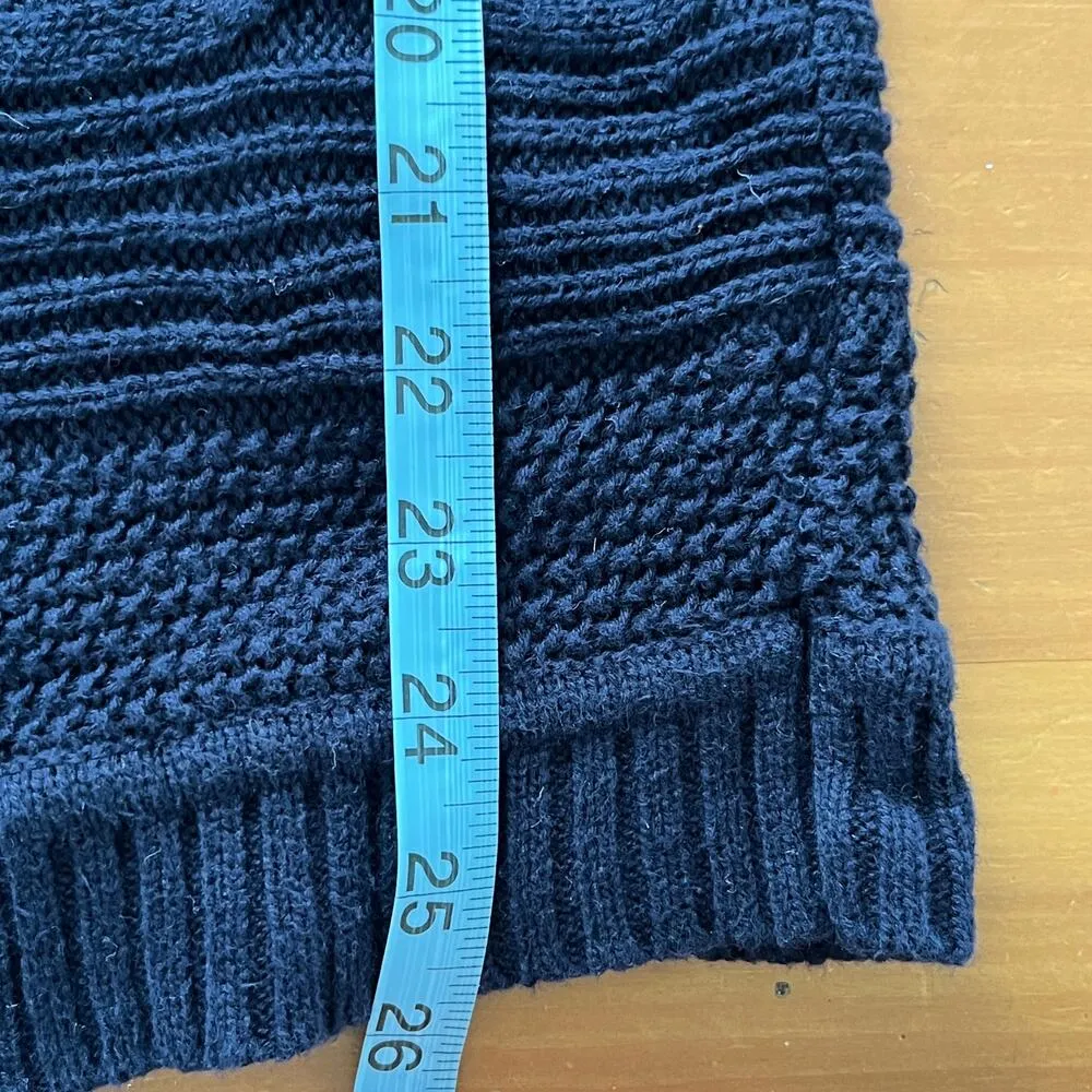 Talbots Women's Anchor Navy Cotton Boatneck Long Sleeve  Sweater Small Petite - Image 6