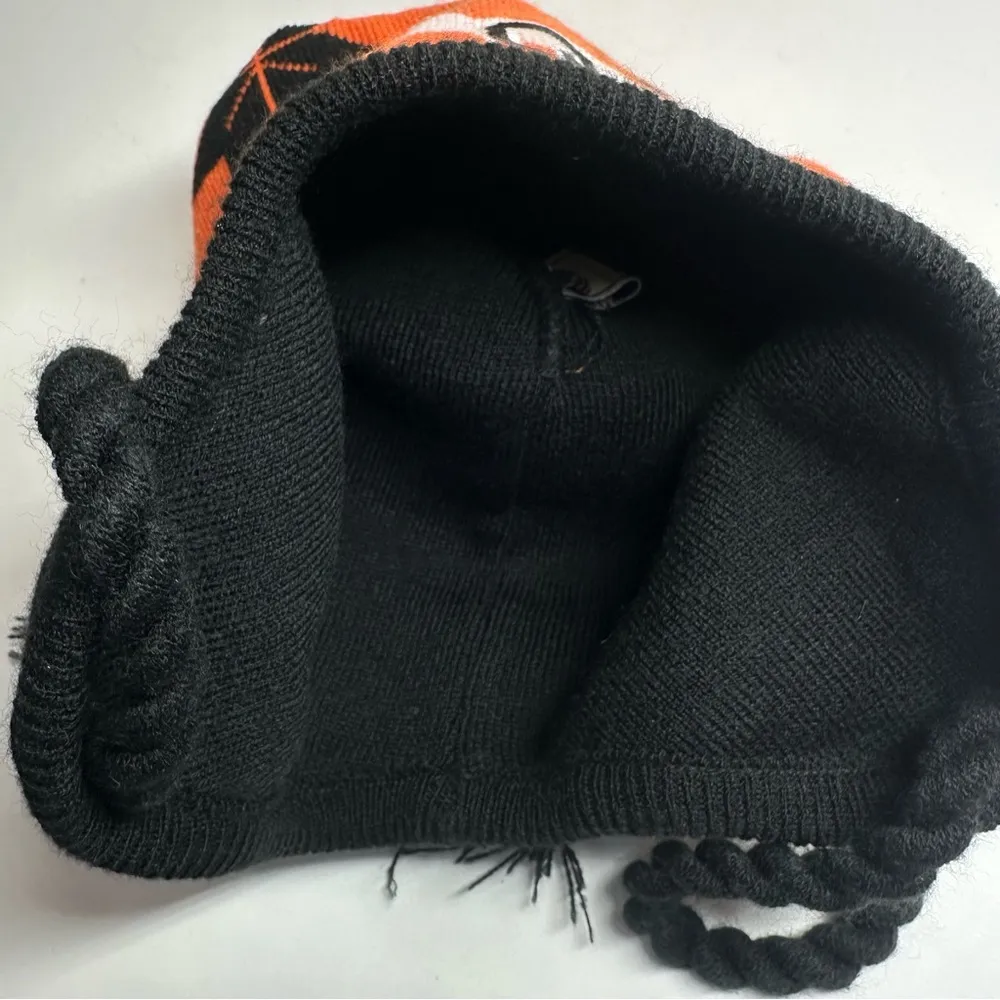 Oregon State Beavers OSU Beanie KNIT HAT CAP Fair Isle Unisex Ear Flaps Pom Pom - Image 4