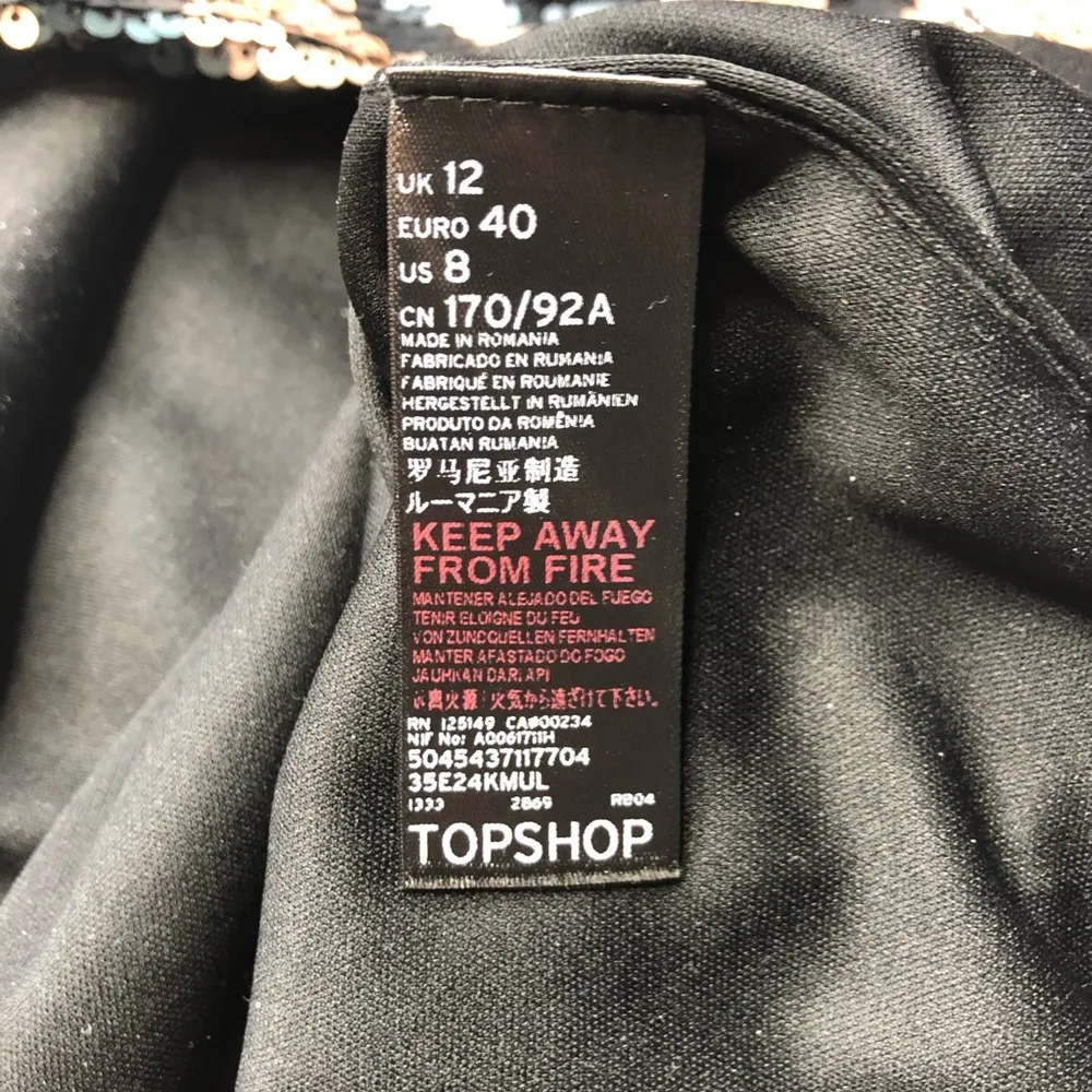 Topshop Dress Cold Shoulder Sequins - Image 8