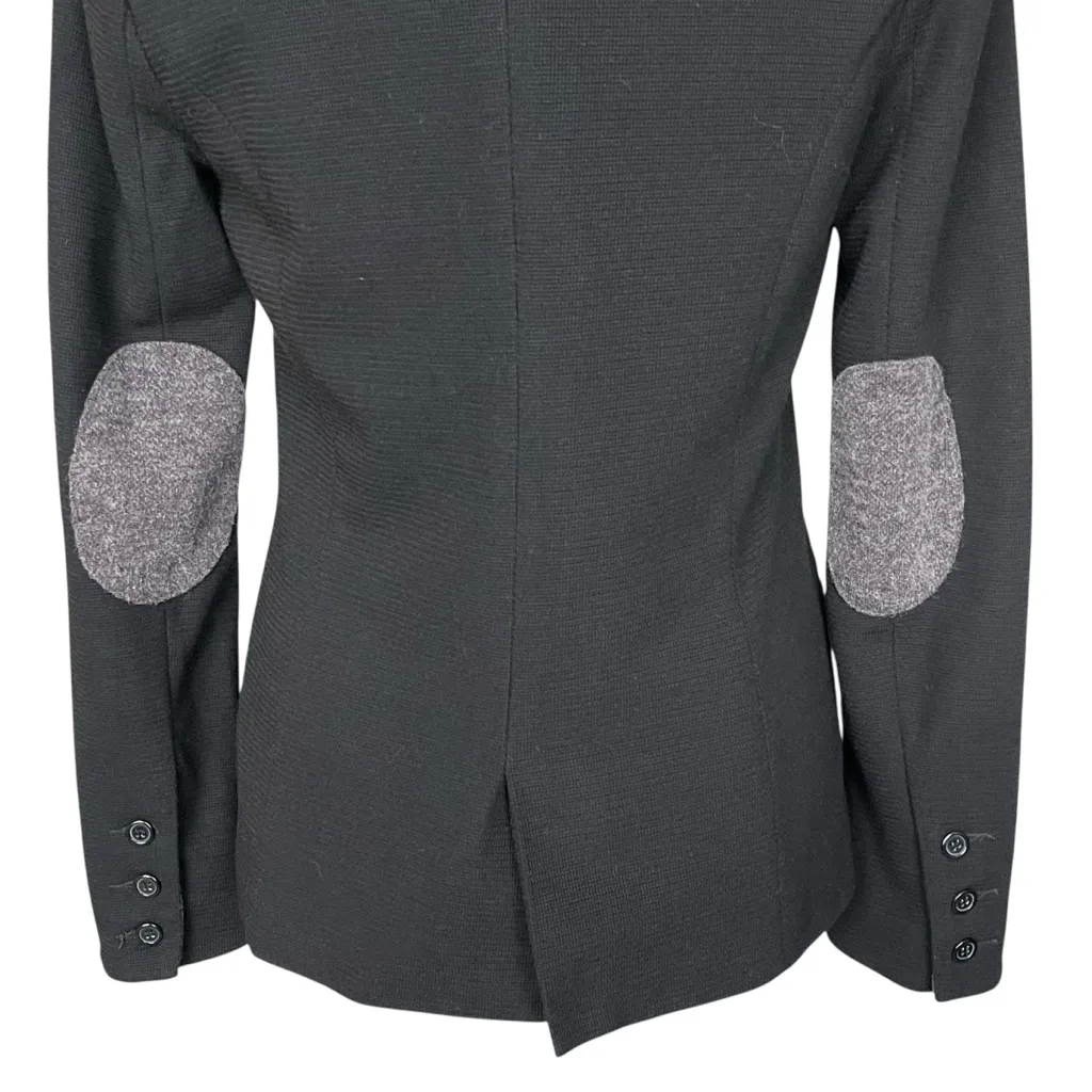 41 Hawthorn Stitch Fix Corinth Wool Elbow Patch Blazer Women’s Size S Black Gray - Image 6