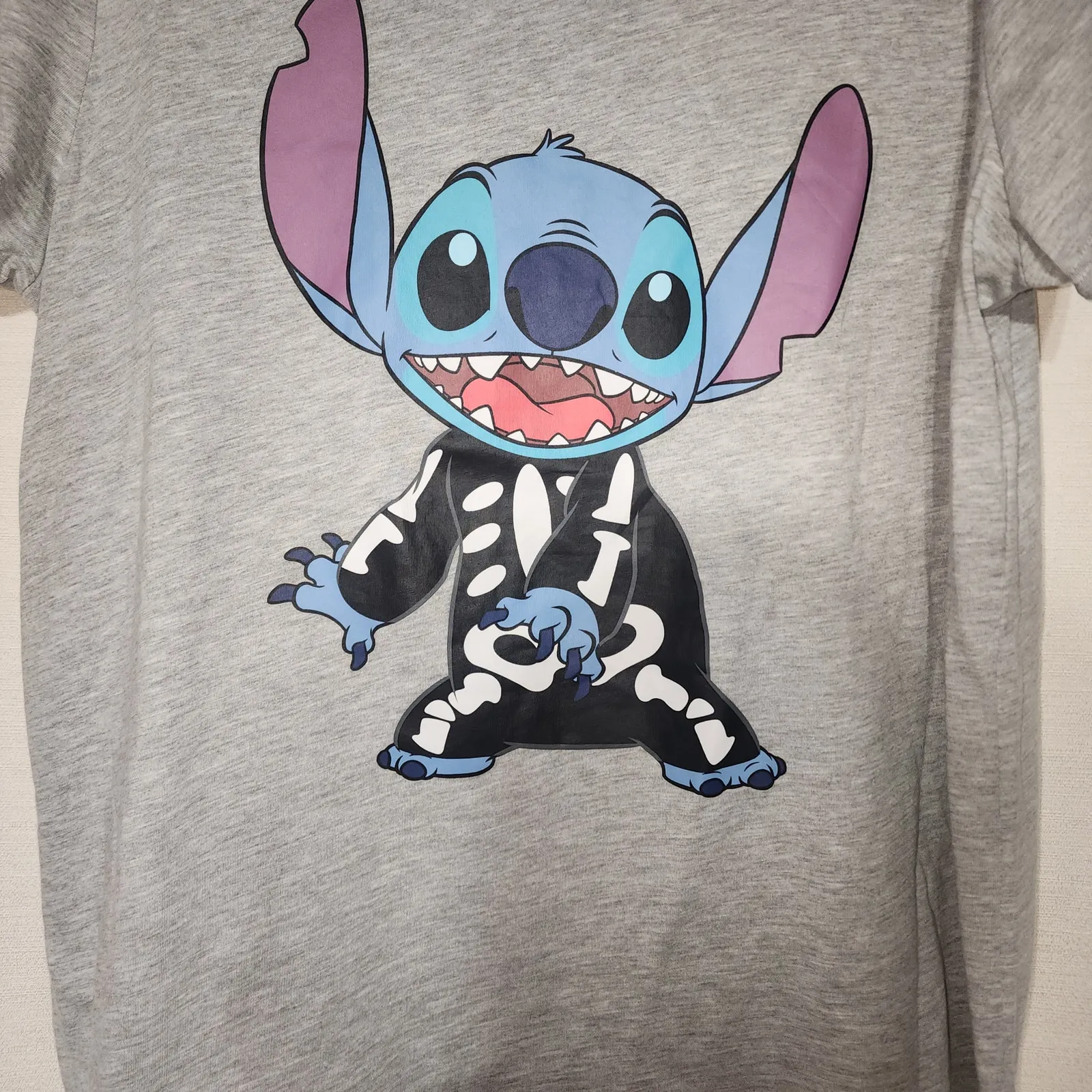 Disney Stitch skeleton suit short sleeve shirt women's XL - Image 4