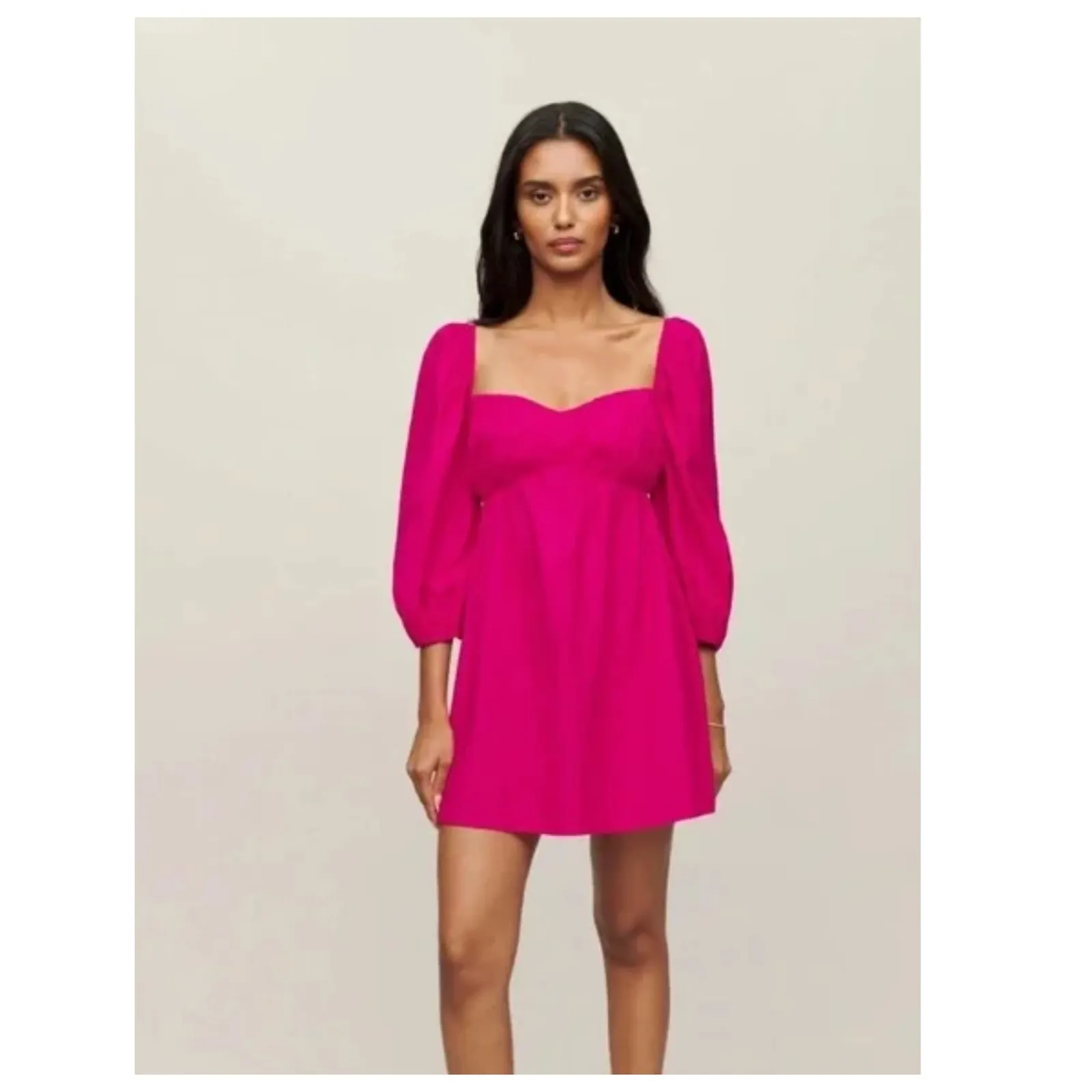 Reformation Farley Dress in Corvette Size 4 - Image 4