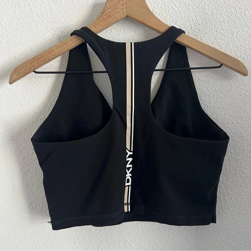 DKNY Racer Back Midi Active Tank Shelf Bra Unpadded Medium - Image 4