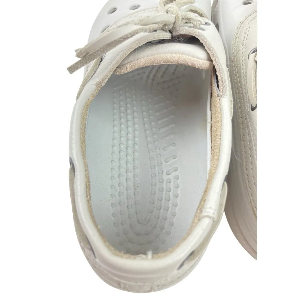 *Crocs Islander Pitcrew Crosslite Boat Shoes Unisex Adult W10 M8 Lace Up Leather - Image 15