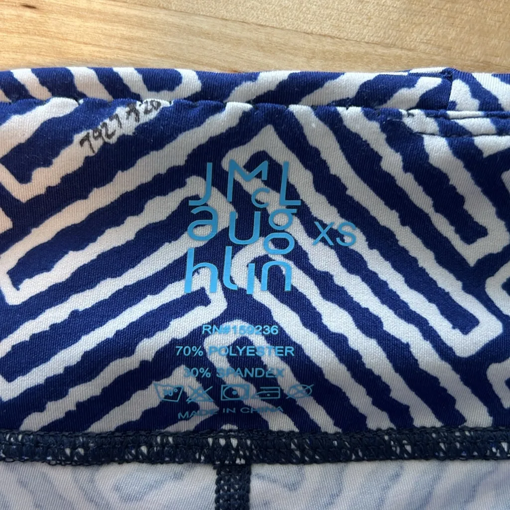 J. McLaughlin Mid-Rise Printed Yoga/Work Out Ankle Leggings, XS - Image 7