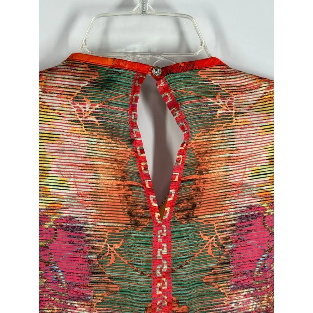 B7 Joseph Ribkoff Women 1/2 zip satin blouse top size 10 - Image 8