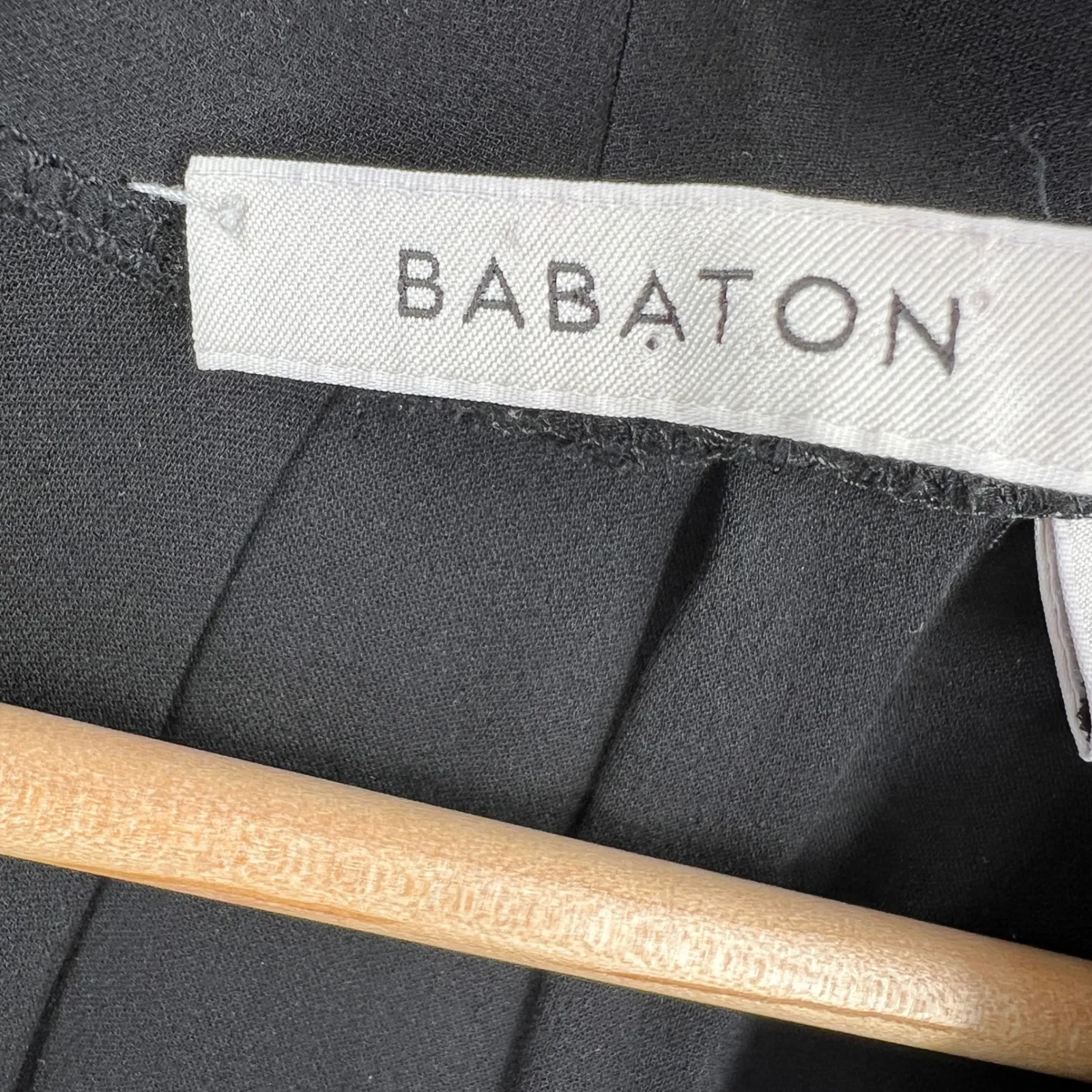 Babaton Aritzia 100% Silk Black Dress XS Long Sleeve Drawstring Waist - Image 5