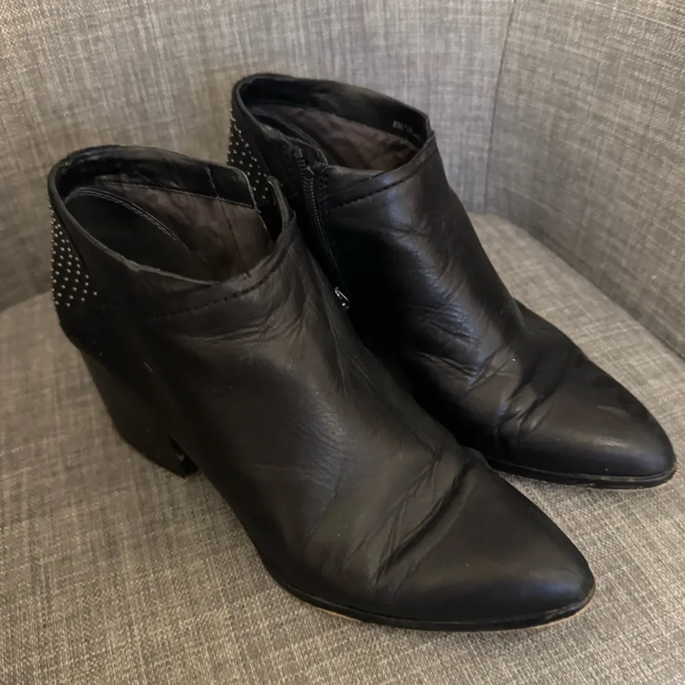 1. state booties - black - size 8 - rhinestone heel - Image 14