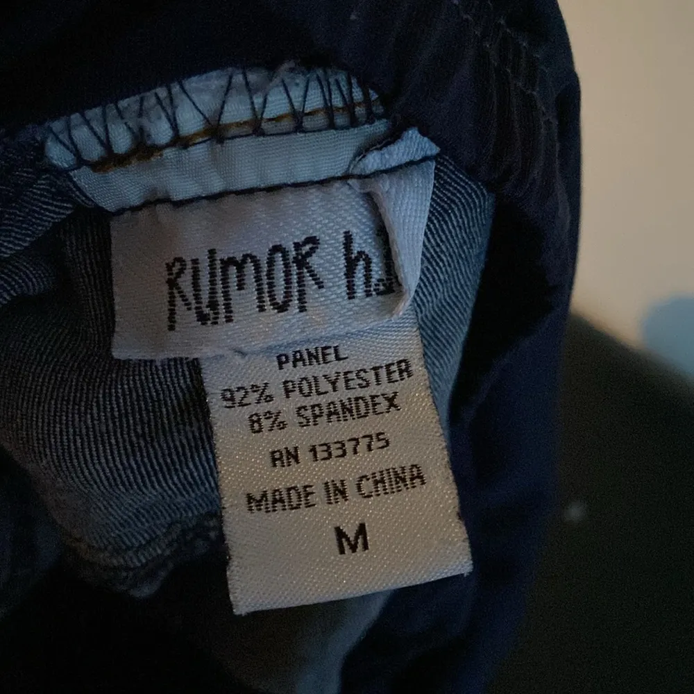 Lace Dark Blue Over the Belly Shorts Size M - Image 3