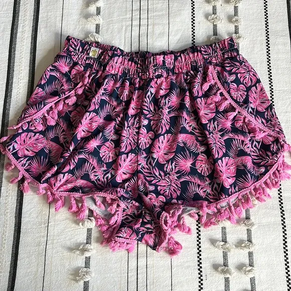 Simply southern • palm leaf tropical tassel fringe shorts - Image 11