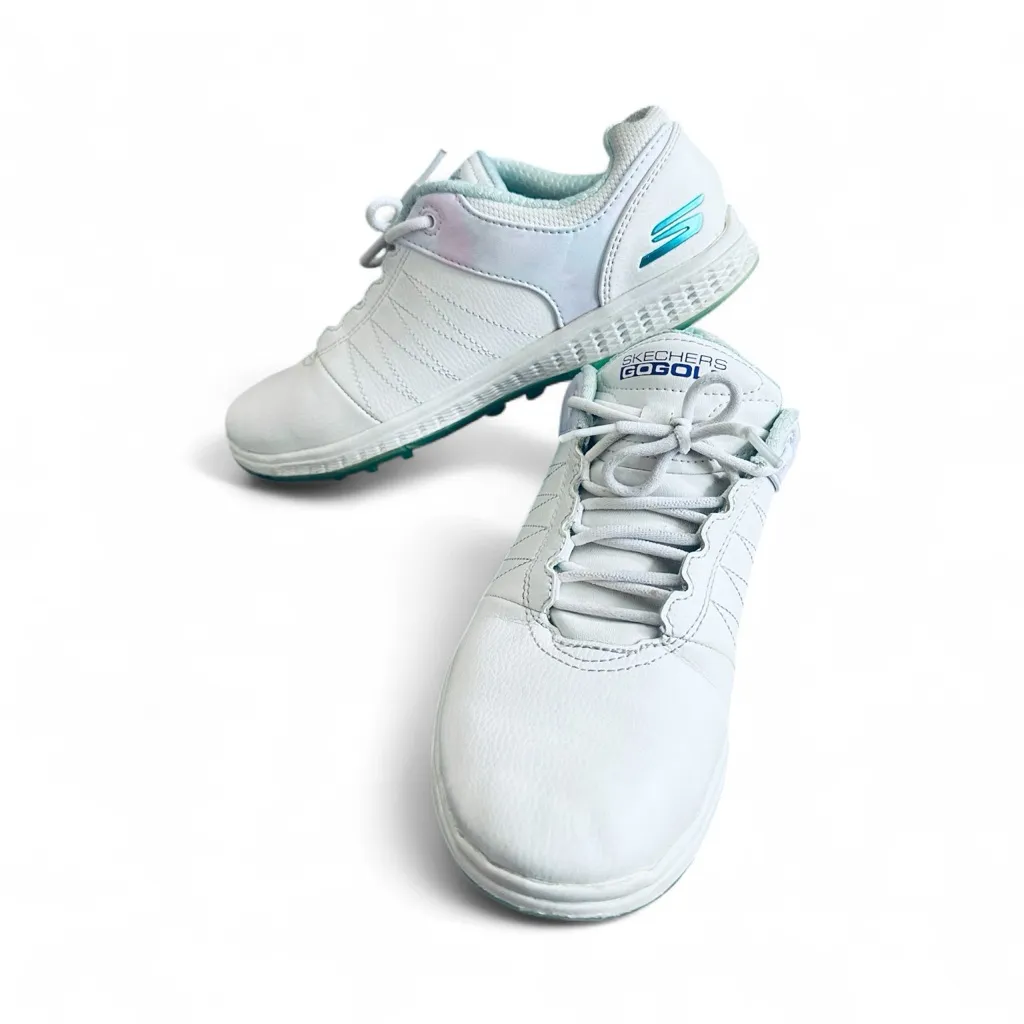 Skechers Women's GO GOLF Pivot Splash Golf Shoes White/Multi 7.5 - Image 3