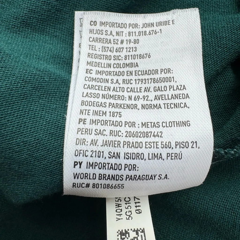 American Eagle Outfitters Graphic Dark Teal Short Sleeve Crop Tee Size XS - Image 9