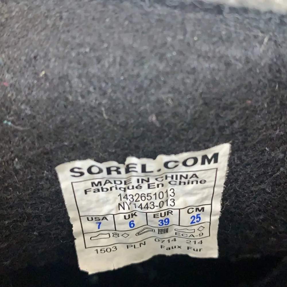 Sorel Waterproof Winter Black/Tan Lace-up Rubber Faux Fur Boots - Image 7