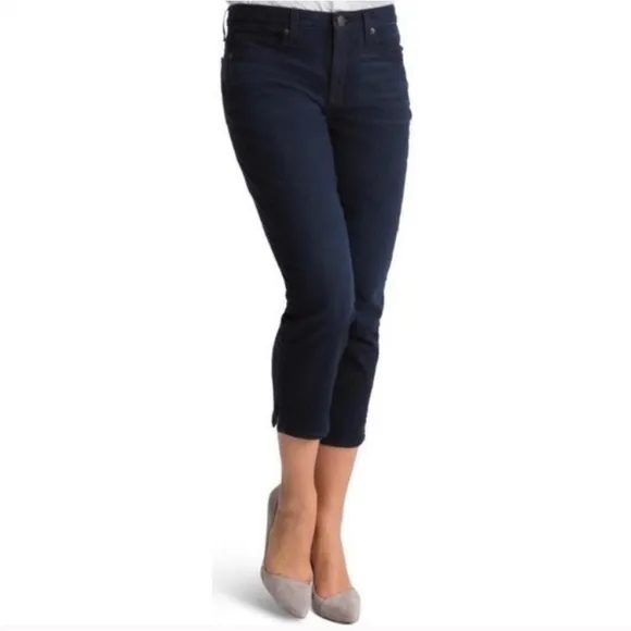 SPANX Slim-X Casual Dark rinse Capri Jeans sz 27 - Image 16