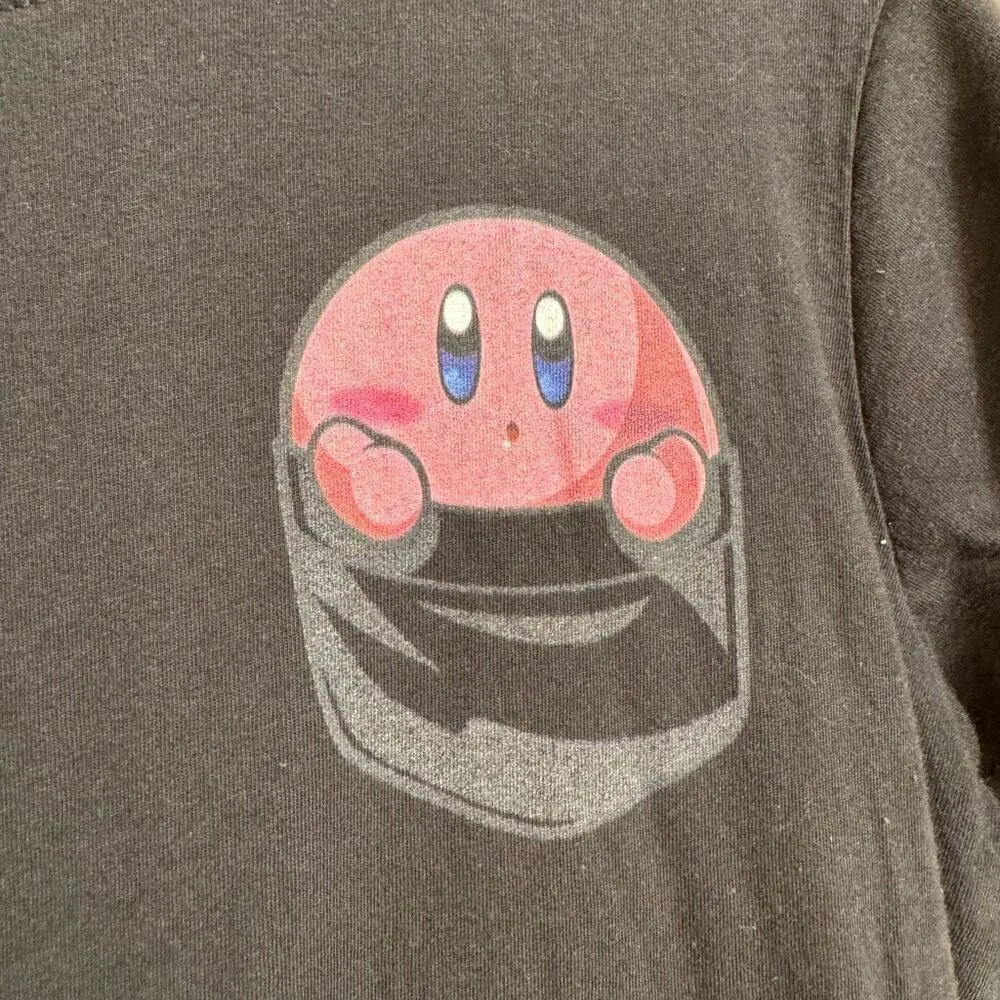 Teepublic Womens Kirby In Your Pocket Black T Shirt Large - Image 3