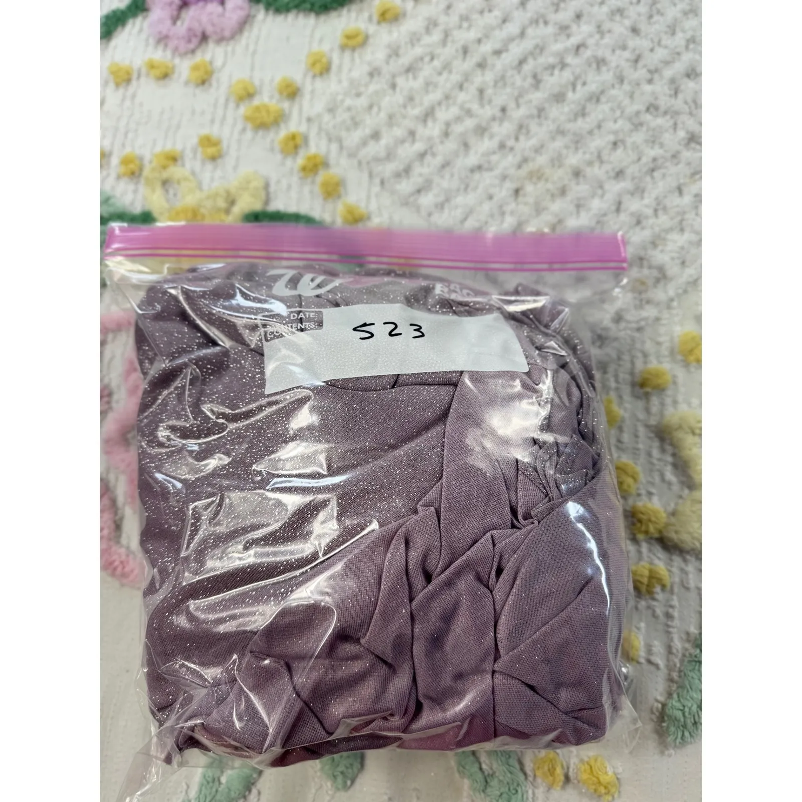 Alex Evenings Mauve Sparkle Ruched Off Shoulder Gown Formal Evening Dress 16 - Image 11