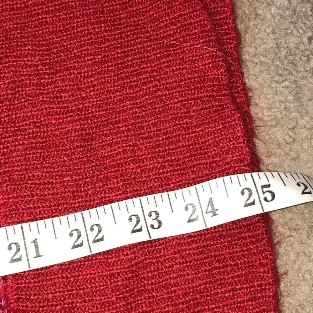 New Directions Weekend Glitter Knit Large Red - Image 10