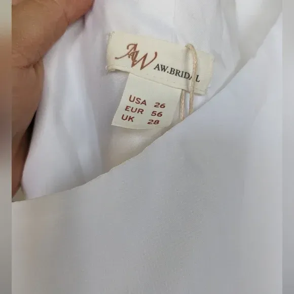 AW Basil Bridesmaid Prom Formal Occasion Wedding Guest Jumpsuit, 26, White - Image 5