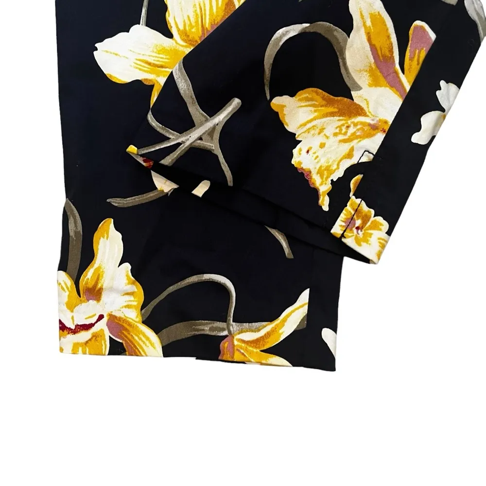 NWT, New York & Company Signature Fit Floral Print Crop Straight Leg Pant, Sz 4 - Image 12