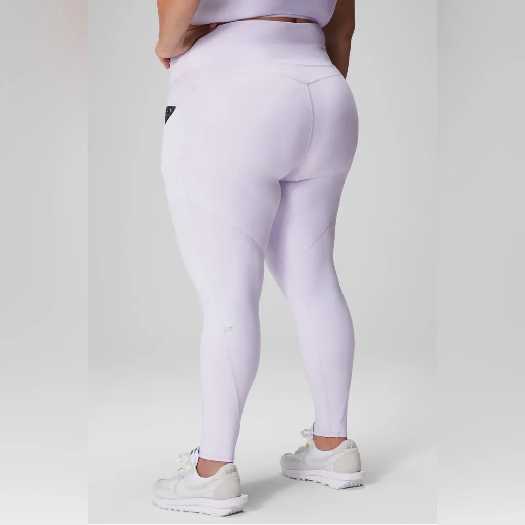 Fabletics Pure Luxe Light Pink 7/8 Leggings - Size 2X - Image 2