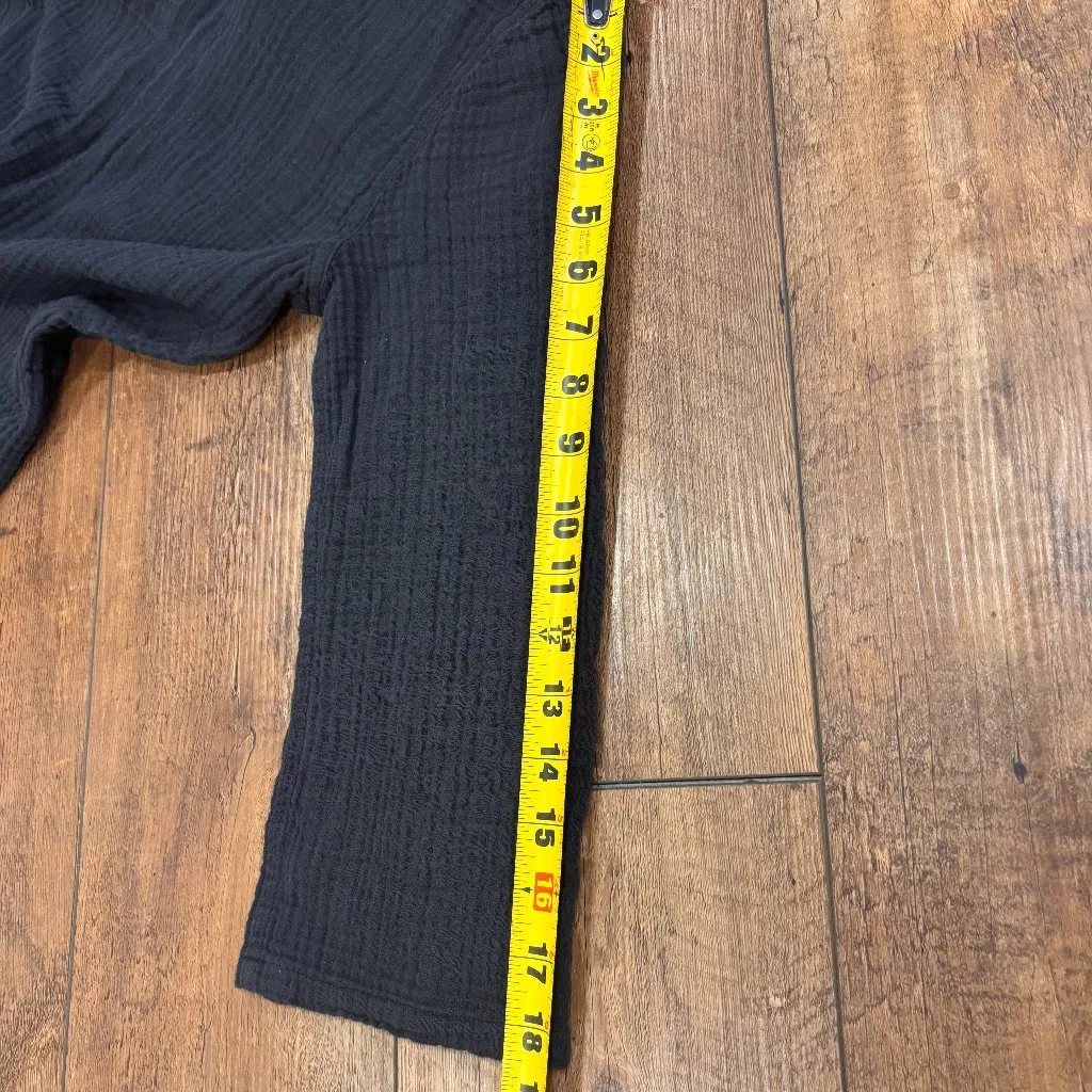 RAQUEL ALLEGRA Luna Top Washed Out Black Womens Medium Made in USA - Image 11