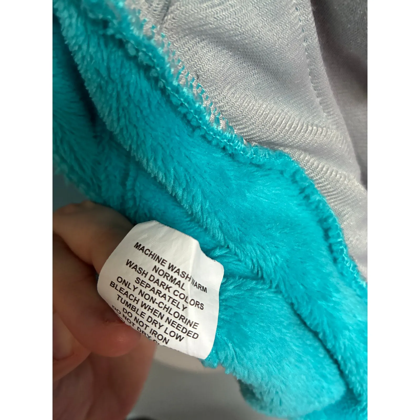 Emily B Teddy Bear Zip Up Fleece Large Blue - Image 5