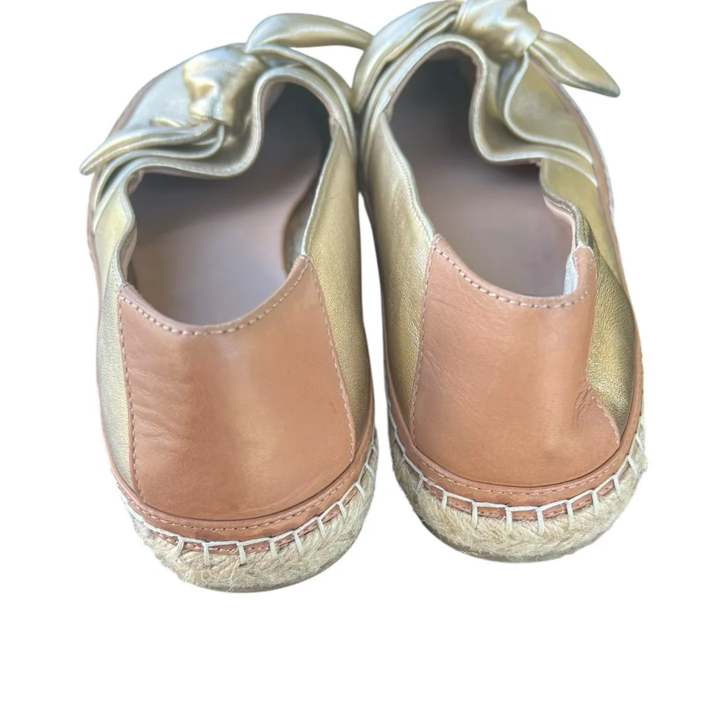 ANTONIO MELANI Gold Bow Espadrilles - Image 2