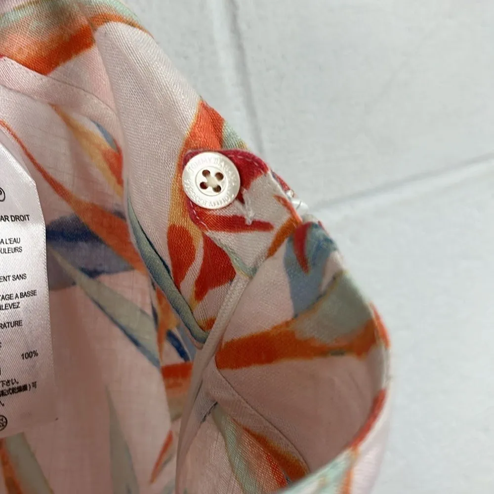 Tommy Bahama women’s floral tropical linen unlined skirt preppy size 10 - Image 4