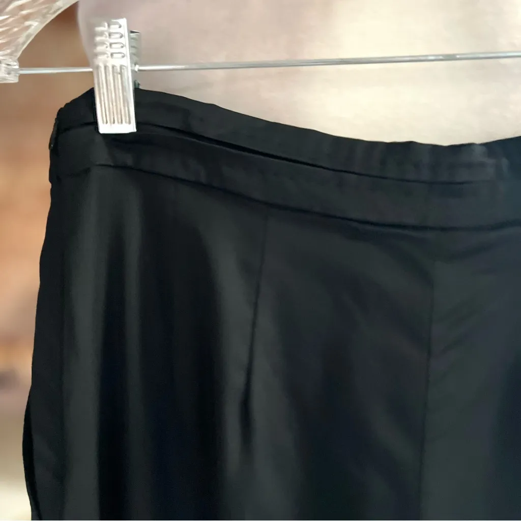 NWT MaxMara Cameli Pants Trousers Black Straight Full Leg S Unhemmed Classic - Image 9