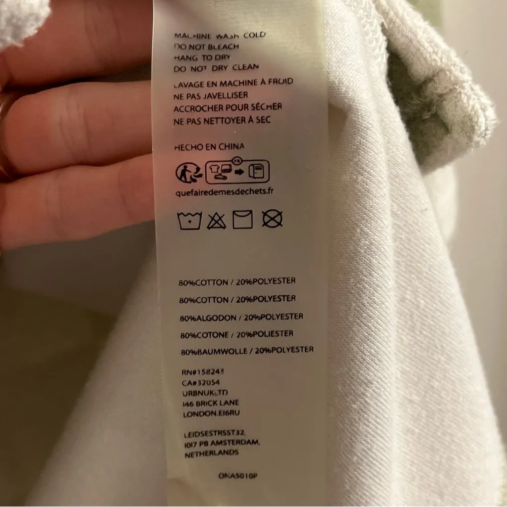 ONA Checker Terry Oversized Button Down Greyed Olive Small - Image 12