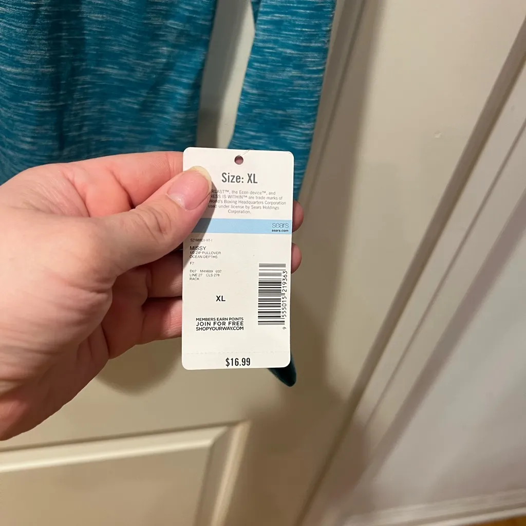 XL Everlast Blue Quarter-Zip Pullover NWT - Image 4