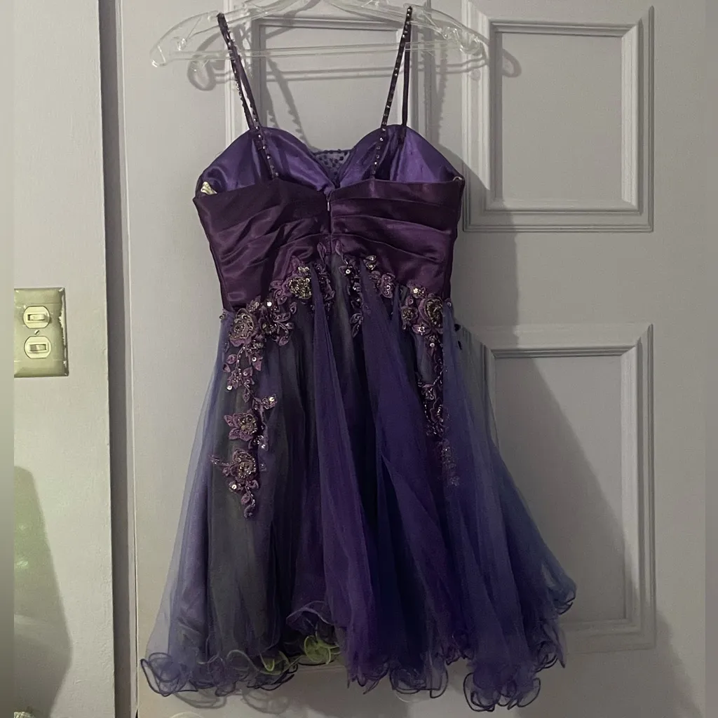 Cinderella  Purple Puffy Y2K Dress - Image 2
