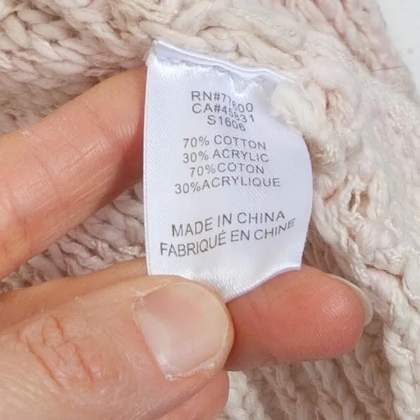 NWT Saltwater Luxe Womens 3D Knit Balloon Sleeve Cardigan Sweater Size M Neutral - Image 6