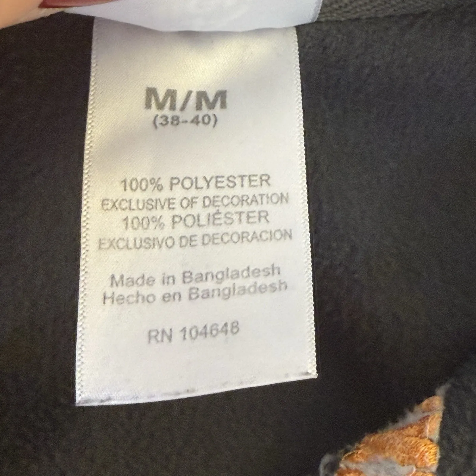 Knights Apparel TN Volunteers 1/4 Zip Pullover Fleece Shirt Gray Orange Medium - Image 5