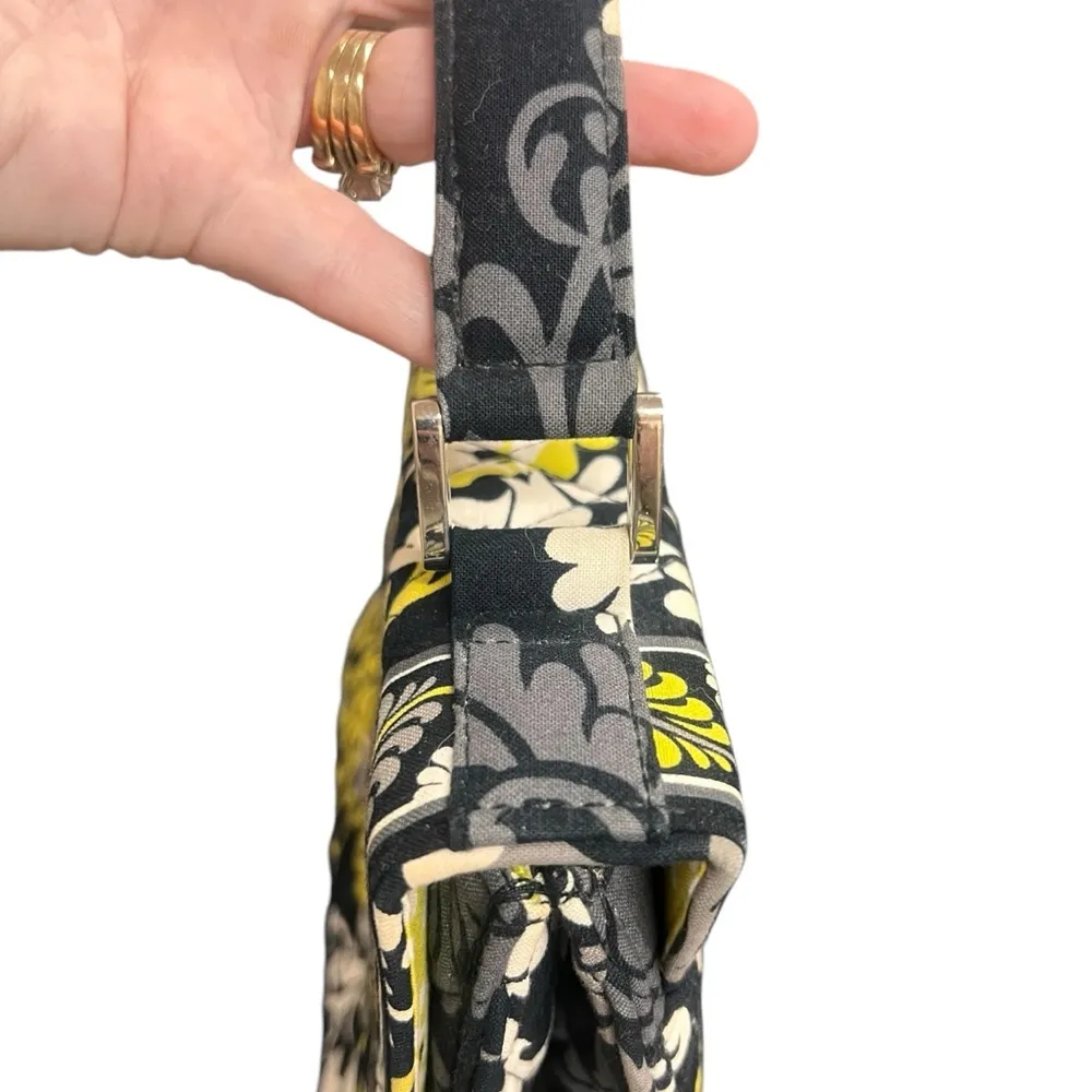 Top Handle Baroque Structured Bag with Metal Twist Lock - Image 3