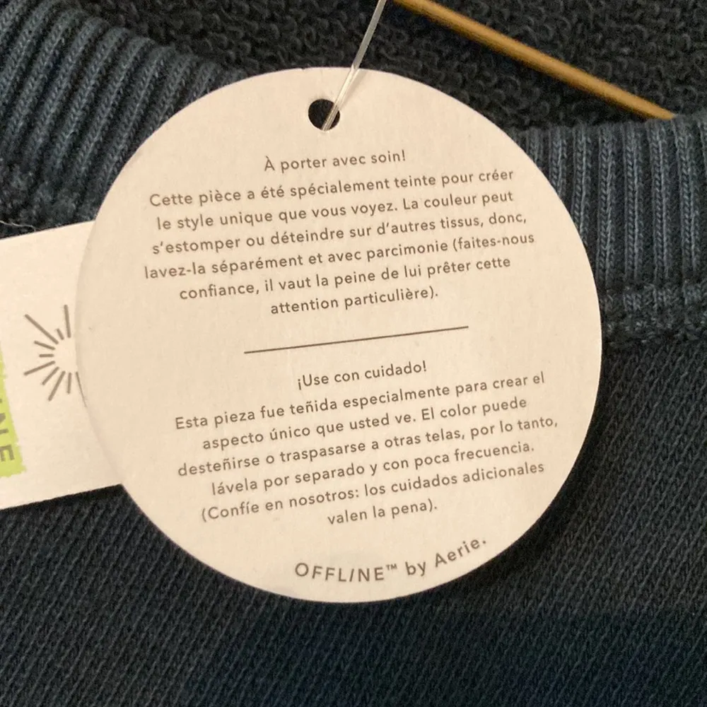 Offline by Aerie mini dress. Black fleece cut out dress - Image 3