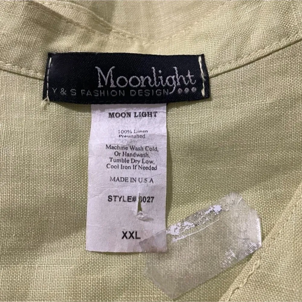 Moonlight by Y&S Fashion Size XXL Top Blouse Button Down Shirt Tunic Boho - Image 8