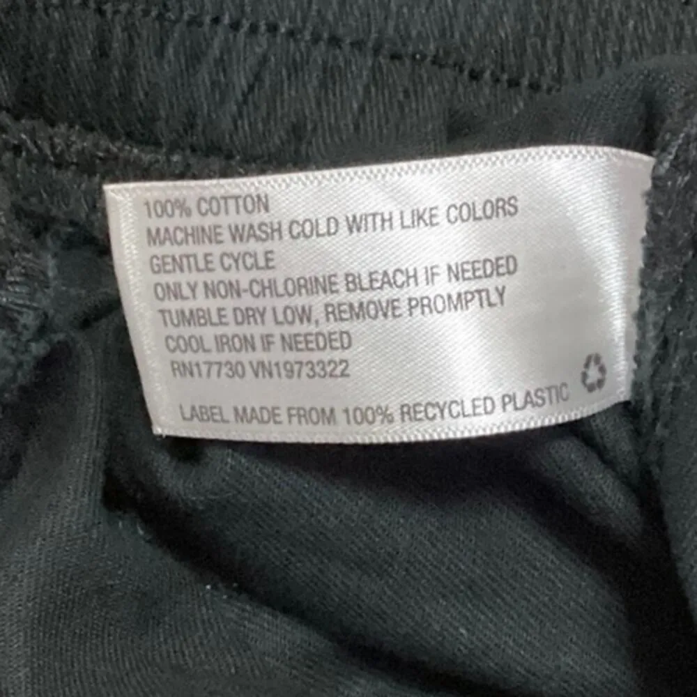 Wild Fable Denim Black Relaxed Fit High Rise Straight Leg Cargo Jeans Size XS - Image 5