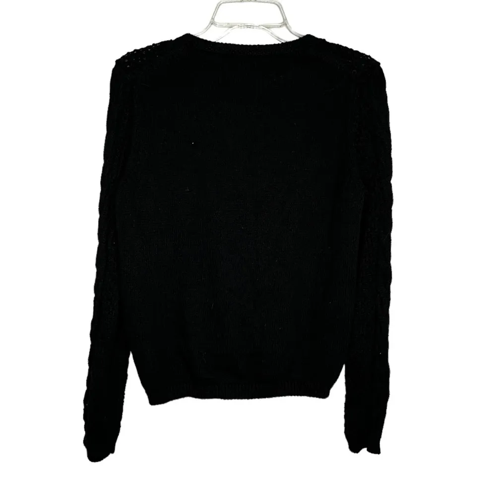 Liz Claiborne New York Black‎ Cardigan Sweater - Image 4