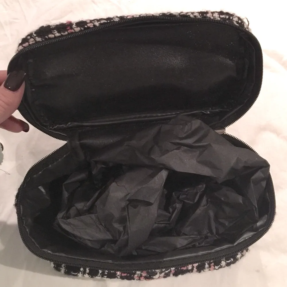 Lancome Tweed Cosmetic Case Black - Image 2