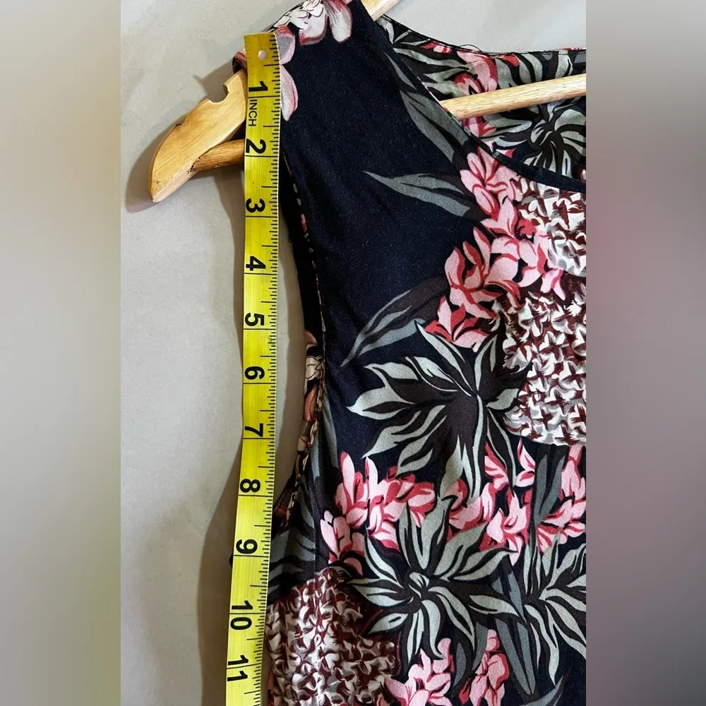 Hilo Hattie vintage hawaiian maxi dress size Large Black - Image 10