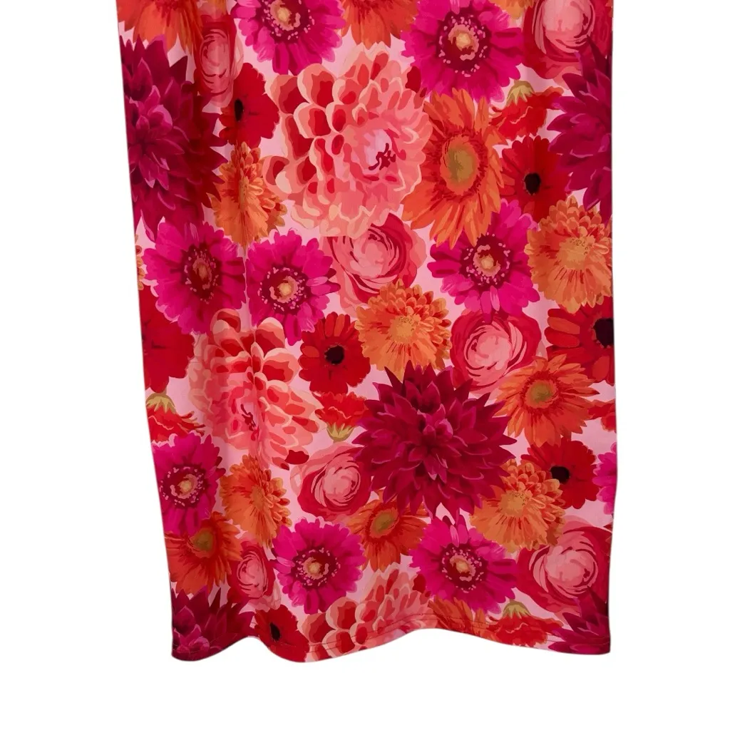 More to Come Bella Maxi Skirt in Multi Floral Print size Medium Realistic Pink - Image 4