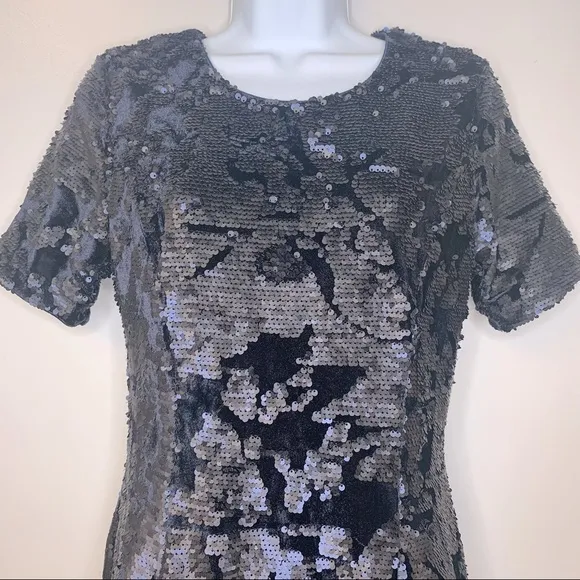 J.O.A. J‎ by Navy Blue Sequin Dress Size S - Image 4