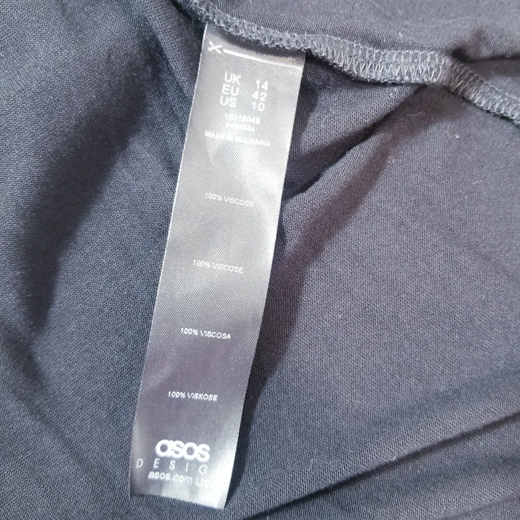 ASOS Design Black Maxi Skirt With Front Slit Pull On - Image 10