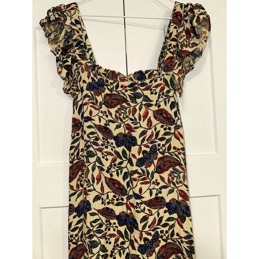 House of Harlow 1960 Floral Maxi Ruffle Dress in Sister Print | Size‎ Large - Image 6