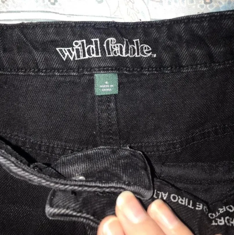 Target Black Distressed Shorts  - Image 3